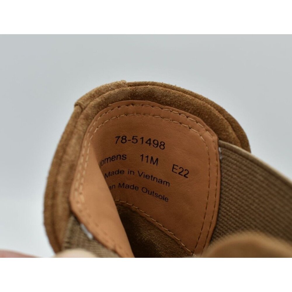 Johnston & Murphy Womens Size 11‎ Trista Chestnut Suede Chelsea Booties Boots - Picture 9 of 10